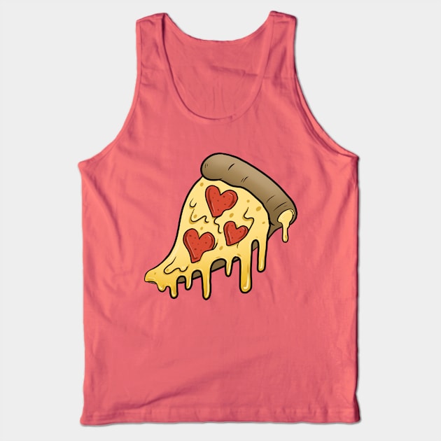 Take a Little Pizza my Heart Tank Top by Psych0kvltz